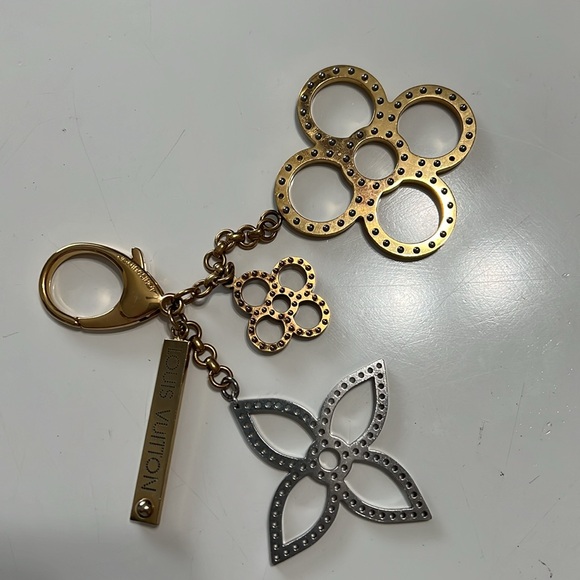 Louis Vuitton Bijoux Sac Tapage Bag Charm Gold and Silver With Box and Dustbag - Picture 7 of 16